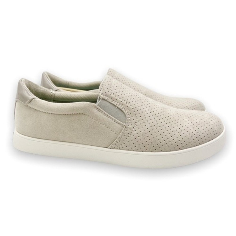 Dr Scholls Womens Size‎ 9.5 Madison Faux Vegan Microsuede Greige Sneakers Shoes